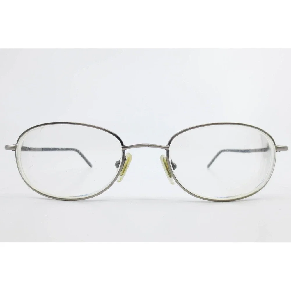 Eye Q SW305 Pewter Oval Metal Eyeglasses Frames 50-18-135 Silver Black